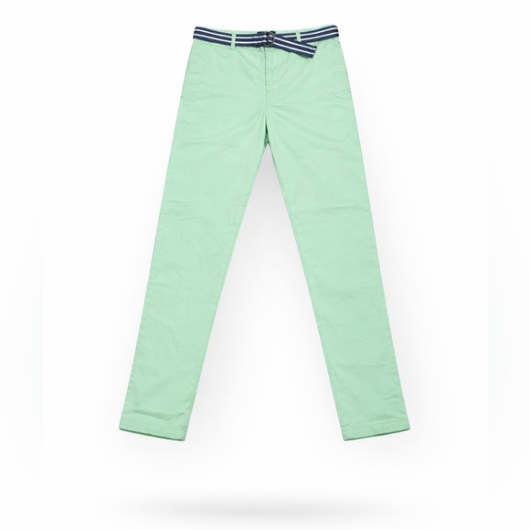Polo Ralph Lauren Other - Polo Ralph Lauren Boys Belted Cotton Chino Pants Size 20 Mint Green​​